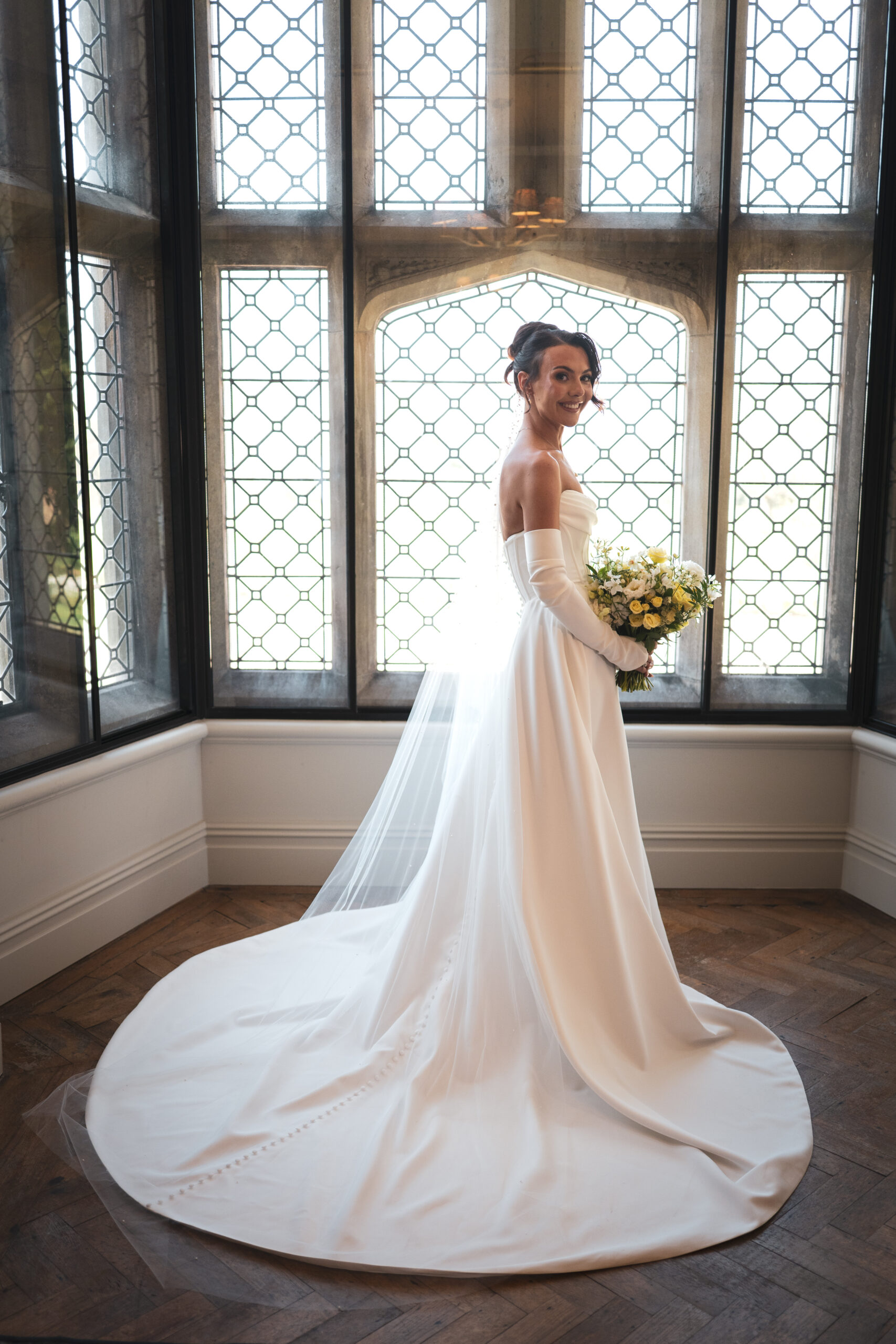 Rachel's portrait pre ceremony.